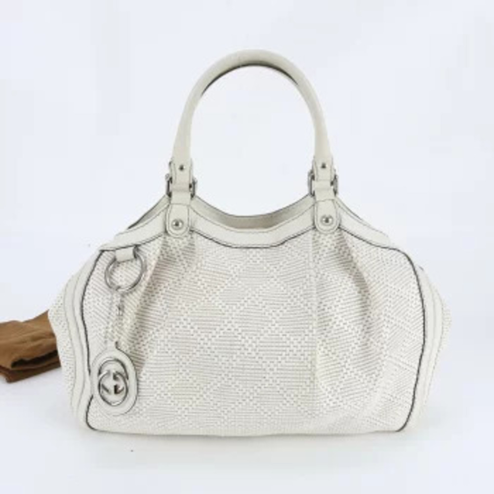 Gucci Diamante Sukey leather tote bag shoulder Handbag EWM